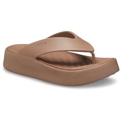 Šlepetės moterims Crocs™ Getaway Platform Flip 282745, rudos kaina ir informacija | Šlepetės moterims | pigu.lt