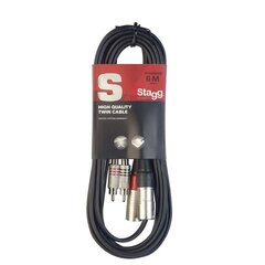 Stagg XLR/RCA, 6 м цена и информация | Кабели и провода | pigu.lt