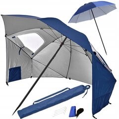 Didelis paplūdimio skėtis Verk Group, 210cm, mėlynas цена и информация | Зонты, маркизы, стойки | pigu.lt