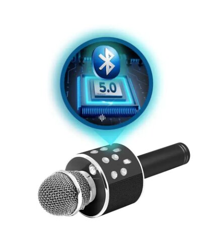 Manta MIC21 karaoke mikrofonas, rožinis kaina ir informacija | Mikrofonai | pigu.lt