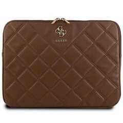 Guess Sleeve GUCS14ZPSQSSGW 14" brązowy|brown Quilted 4G GUCS14ZPSQSSGW цена и информация | Женская сумка Bugatti | pigu.lt