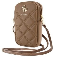 Guess Torebka GUWBZPSQSSGW brązowy|brown Zip Quilted 4G kaina ir informacija | Moteriškos rankinės | pigu.lt