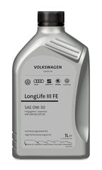 VW Group Longlife III FE 504/507 0W30 оригинальное масло, 1л цена и информация | Моторные масла | pigu.lt