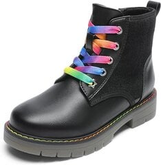 Auliniai batai mergaitėms Dream Pairs, juodi цена и информация | Детские сапоги | pigu.lt