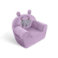 Fotelis Albero Mio Animals Hippo, violetinis kaina ir informacija | Vaikiški sėdmaišiai, foteliai, pufai | pigu.lt