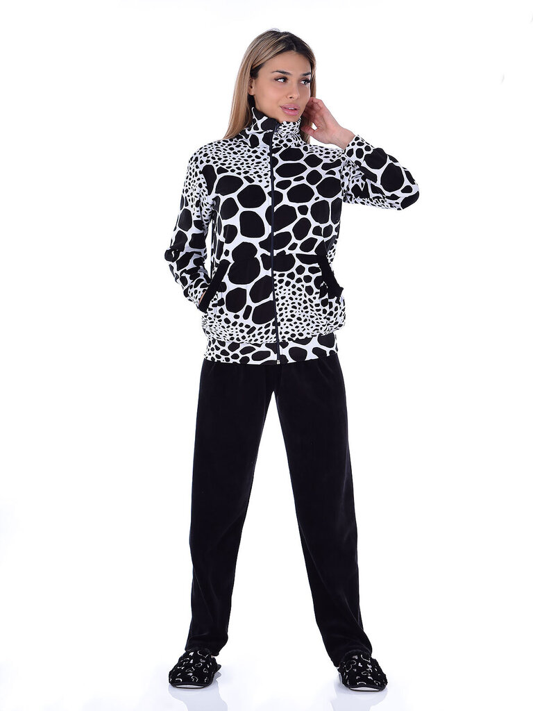 Kostiumėlis moterims Pidzaama house PH-51669, juodas/baltas kaina ir informacija | Sportinė apranga moterims | pigu.lt