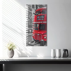 Sieninis laikrodis Raudonas dviaukštis autobusas kaina ir informacija | Laikrodžiai | pigu.lt