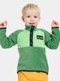 Didriksons vaikiškas megztinis MONTE HALF BUTTON 3, žalias