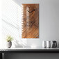 Sieninis laikrodis Dekoratyvinė mediena цена и информация | Laikrodžiai | pigu.lt