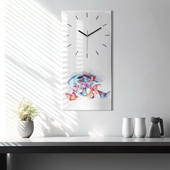Sieninis laikrodis Spalvingi akių drugeliai kaina ir informacija | Laikrodžiai | pigu.lt