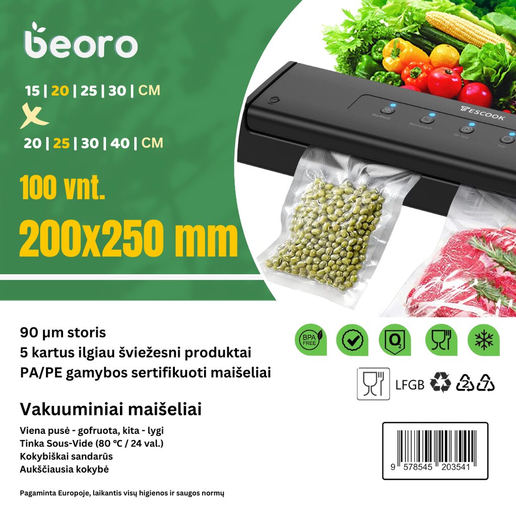 Beoro 20x25 100 цена и информация | Vakuumatoriai | pigu.lt