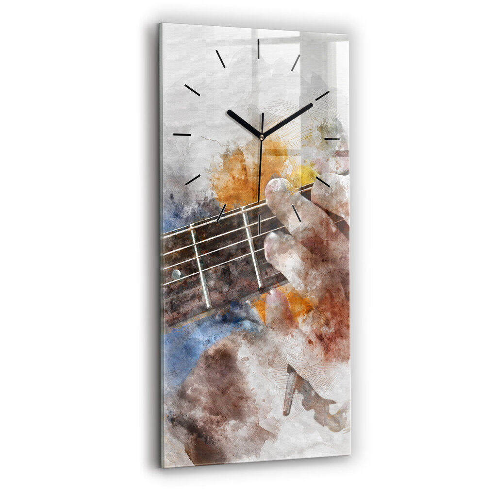 Sieninis laikrodis Gitaros grafika цена и информация | Laikrodžiai | pigu.lt