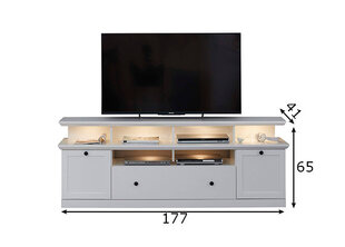 TV stovas Trendteam Baxter, 177x41x65 cm, baltas kaina ir informacija | TV staliukai | pigu.lt