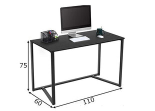 Rašomasis stalas Trendteam Herold, juodas kaina ir informacija | Kompiuteriniai, rašomieji stalai | pigu.lt
