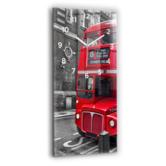 Sieninis laikrodis Raudonas dviaukštis autobusas цена и информация | Часы | pigu.lt