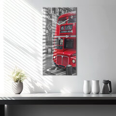 Sieninis laikrodis Raudonas dviaukštis autobusas kaina ir informacija | Laikrodžiai | pigu.lt