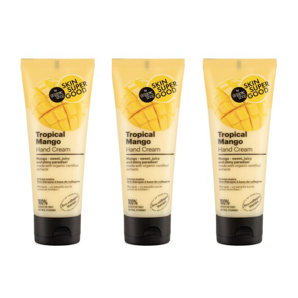 Rankų kremas Skin Super Good Mango Pro-collagen therapy, 3 x 75 ml kaina ir informacija | Kūno kremai, losjonai | pigu.lt