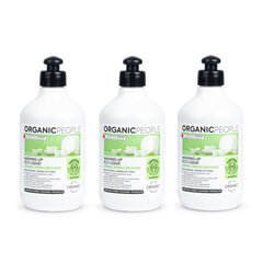 Organic People indų ploviklis Žalioji citrina ir mėta, 3 x 500 ml цена и информация | Средства для мытья посуды | pigu.lt