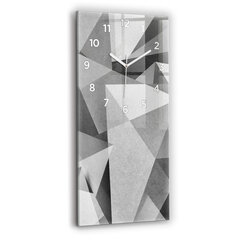 Sieninis laikrodis Pilka geometrinė abstrakcija kaina ir informacija | Laikrodžiai | pigu.lt