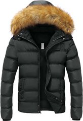  Мужская зимняя куртка Szory, серая цена и информация | Мужские куртки | pigu.lt