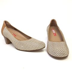 Широкие светлые женские летние туфли PieSanto, коричневые/песочные цена и информация | Женские туфли | pigu.lt