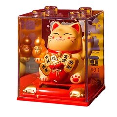 Saulės energija varomas Lucky Cat kaina ir informacija | Interjero detalės | pigu.lt