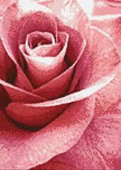 Rožinė rožė 27 х 38 cm DP019 Deimantines mozaikos kaina ir informacija | Deimantinės mozaikos | pigu.lt