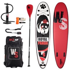 Pripučiamos irklentės komplektas Wildsup Royal Panda 11.5 цена и информация | SUP доски, водные лыжи, водные аттракционы | pigu.lt