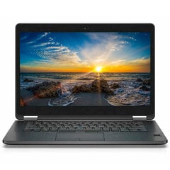 DELL E7470 14 1920x1080 i7-6600U 16GB 256SSD M.2 NVME WIN10Pro RENEW kaina ir informacija | Nešiojami kompiuteriai | pigu.lt