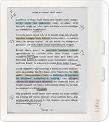 Rakuten Kobo Libra Colour White (N428-KU-WH-K-CK) kaina ir informacija | Elektroninių knygų skaityklės | pigu.lt