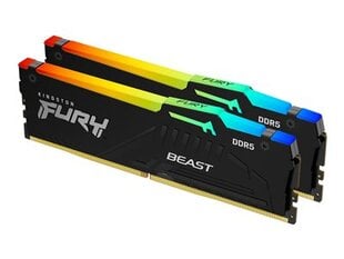 Kingston Fury Beast RGB (KF564C32BBAK2-32) kaina ir informacija | Operatyvioji atmintis (RAM) | pigu.lt