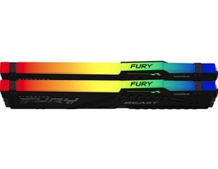 Kingston Fury Beast RGB (KF564C32BBAK2-32) kaina ir informacija | Operatyvioji atmintis (RAM) | pigu.lt