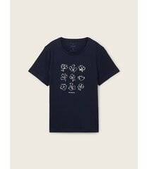 Tom Tailor женская футболка 1040544*10668, синяя цена и информация | Женские футболки | pigu.lt
