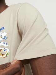 Jack & Jones marškinėliai vyrams 12250683*01, smėlio spalvos kaina ir informacija | Vyriški marškinėliai | pigu.lt