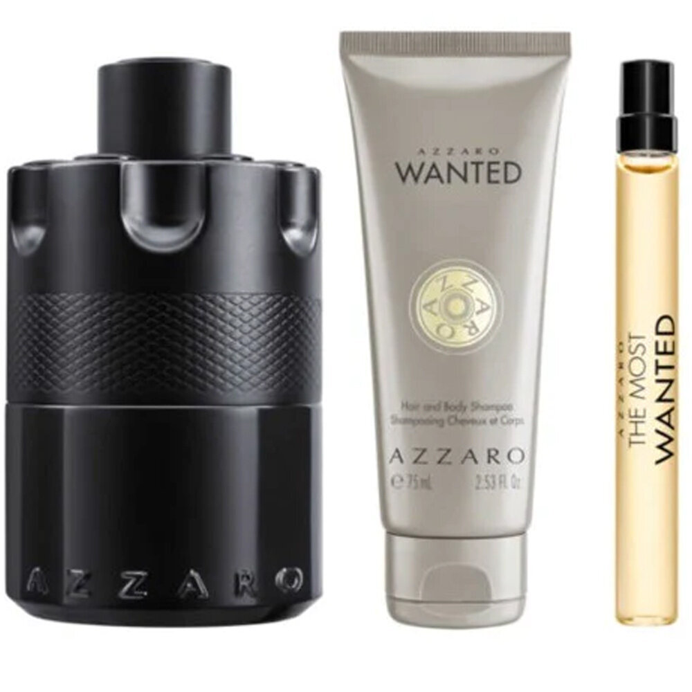 Rinkinys Azzaro vyrams: kvapusis vanduo EDP 100ml + šampūnas/dušo želė 75 ml + kvapusis vanduo EDP 10 ml. kaina ir informacija | Kvepalai vyrams | pigu.lt