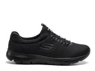 Skechers laisvalaikio batai moterims 12980BBK, juodi цена и информация | Спортивная обувь, кроссовки для женщин | pigu.lt