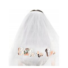 Vestuvinis nuometas būsimai nuotakai Bride to Be, baltas, 1 vnt. цена и информация | Праздничные декорации | pigu.lt