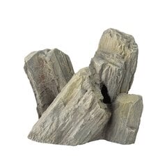 Аквариумный декор Гигантский камень XL 29x16x24см серый цена и информация | Аквариумные растения и декорации | pigu.lt