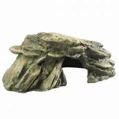 Аквариумный декор Камень с мхом M 20см зеленый цена и информация | Аквариумные растения и декорации | pigu.lt