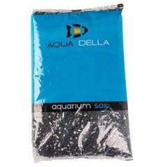 Akvariumo žvyras Aqua Della, 2 kg, juodas kaina ir informacija | Akvariumai ir jų įranga | pigu.lt