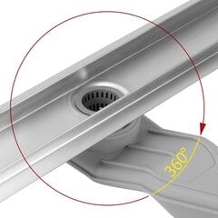 REA Neox Superflow Linear Drain, ŠLIUOTAS PLIENAS 90 цена и информация | Душевые желоба | pigu.lt