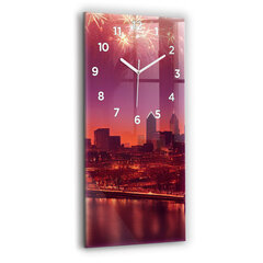 Sieninis laikrodis Miestas naktį Filadelfijoje kaina ir informacija | Laikrodžiai | pigu.lt