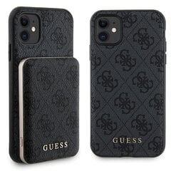 Zestaw Guess GUBPM5N614GEMGK iPhone 11 6.1" hardcase + Powerbank 5000mAh MagSafe czarny|black 4G Metal Logo цена и информация | Чехлы для телефонов | pigu.lt