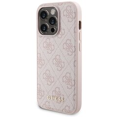 Zestaw Guess GUBPM5P14L4GEMGP iPhone 14 Pro 6.1" hardcase + Powerbank 5000mAh MagSafe różowy|pink 4G Metal Logo цена и информация | Чехлы для телефонов | pigu.lt