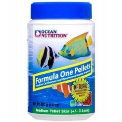 Maistas jūrų žuvims Ocean Nutrition Formula One Pellets M, 400 g kaina ir informacija | Maistas žuvims | pigu.lt