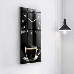 Sieninis laikrodis Juoda kava kaina ir informacija | Laikrodžiai | pigu.lt