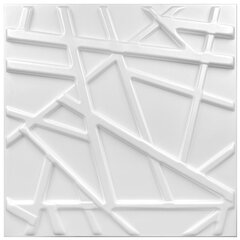 3D lubų apdailos plokštės Line Balta 2m2 - Už 8 vnt. Deccart kaina ir informacija | Lubų, sienų dekoro elementai | pigu.lt