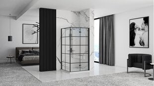 REA MOLIER BLACK 80x80 dušo kabina цена и информация | Душевые кабины | pigu.lt