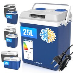 Elektrinė aušinimo/šildymo dėžė HB, 25 L, mėlyna kaina ir informacija | Šaltkrepšiai, šaltdėžės ir šaldymo elementai | pigu.lt