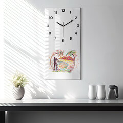 Sieninis laikrodis Akvarelės meilė Majamio paplūdimyje kaina ir informacija | Laikrodžiai | pigu.lt